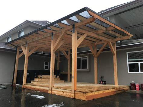 Timber Frame Awnings and Roofs Vancouver - All Hands On Deck