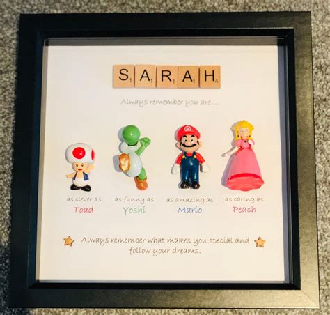 Personalised Super Mario Style Frame. - Etsy