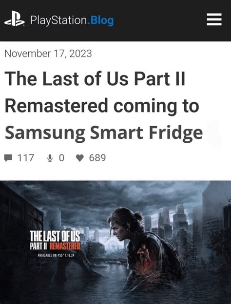 The Last of Us Part II Remastered is coming : r/TheLastOfUs2