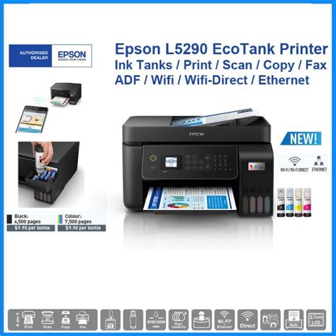 EPSON PRINTER L5290 EcoTank printer Ink Tanks / Print / Scan / Copy ...