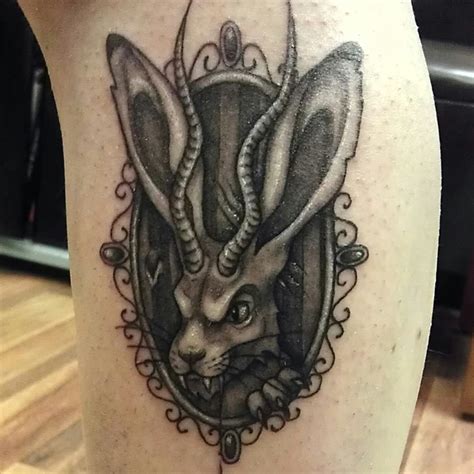 Jamie's Jackalope | Jackalope, Skull tattoos, Cool tattoos