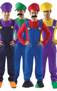 Mario Men Group Costume | Group costumes, Super mario costumes, Costumes