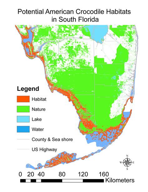 American Alligator Habitat Map