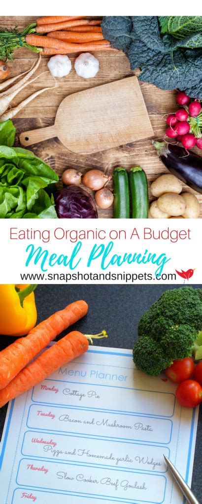 Eating Organic on a Budget with Meal Plan Organic food, Organic recipes, Meal Planning https ...