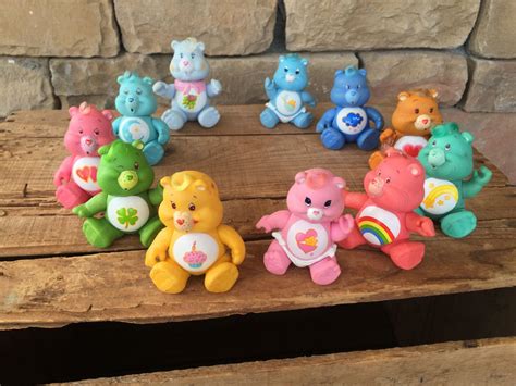 Vintage Care Bear Figurines 1980s Iconic by StylishPiggy on Etsy