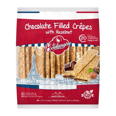 La Boulangere Chocolate Crepes, 20 Ct - Costco Food Database