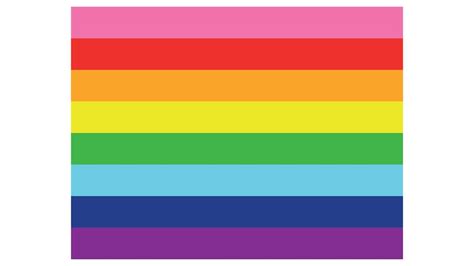 Gilbert Baker Pride Flag. Standard Proportions for Gay Flag 12693256 ...