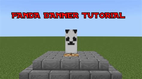 How To Make A Panda Banner (MINECRAFT) - YouTube