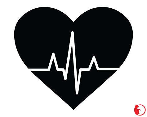 Heart Beat SVG Medical SVG Heart Files for Cricut Vector Heart Beat ...