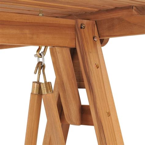 Swing Bench 170 cm Solid Teak Wood - Camping Offers