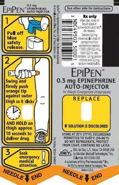 Epipen Printable Instructions