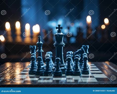 Chess Board Game Concept stock illustration. Illustration of challenge ...