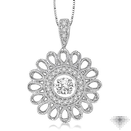 Style #: 69135FHPDWG | 1/3 Ctw Diamond Emotion Pendant in 14K White Gold with Chain | Price ...