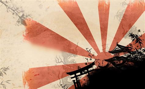 Download Japanese Minimalist Rising Sun Flag Art Wallpaper | Wallpapers.com