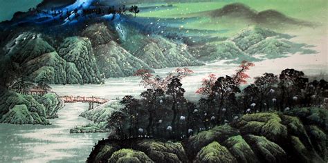 Korean Landscape Painting at PaintingValley.com | Explore collection of ...