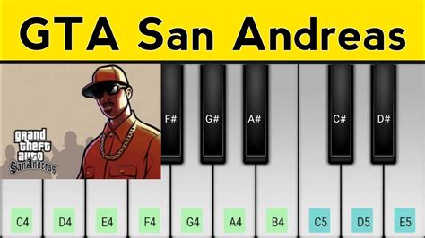 Gta San Andreas Theme Piano Tutorial | Easy Piano Tutorial - YouTube Music