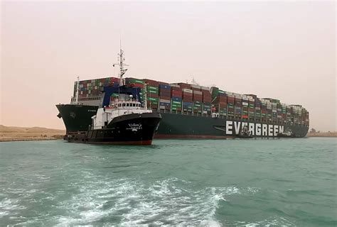 Ever Given Suez Canal / 'She's Free': Giant Container Ship Blocking ...