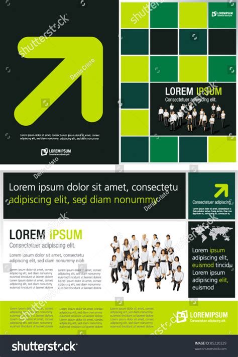 Green Lime Black Template Advertising Brochure Stock Vector (Royalty Free) 85220329 | Shutterstock