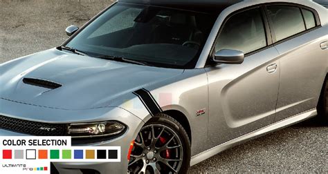 Dodge Charger decals 2011 - Present Front panel Hash Sticker