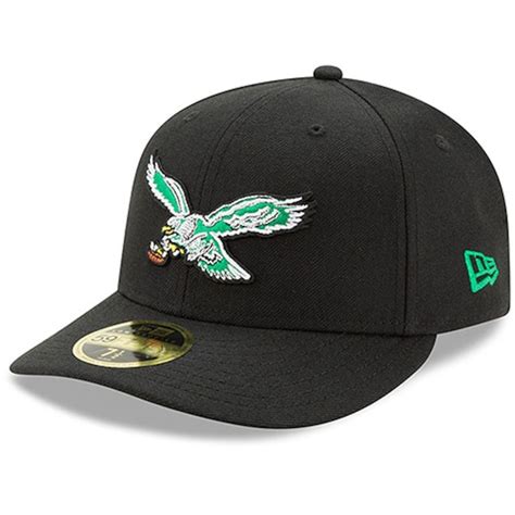 Philadelphia Eagles New Era Omaha Low Profile 59FIFTY Structured Hat - Classic Black ...