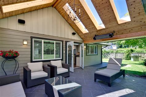 skylights in patio roof | Covered patio design, Patio design, Porch ...