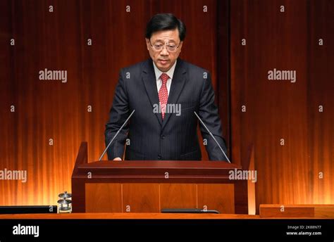 Chief Executive John Lee Ka-chiu delivers his first Policy Address in Legco Chamber, Admiralty ...