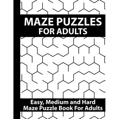 Maze puzzles for Adults : Amazing Brain Challenging Maze Puzzle Game Book for Teens, Young ...