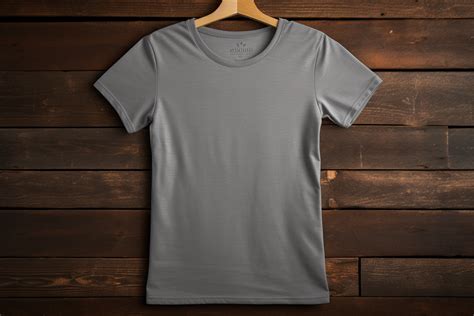 Grey T-shirt Mockup Gráfico por Illustrately · Creative Fabrica