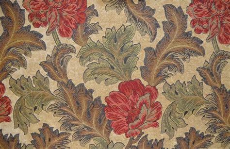 Traditional floral woven upholstery fabric | Livingstone Textiles