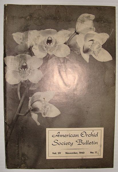 American Orchid Society Bulletin Vol. 29 November, 1960 No. 11