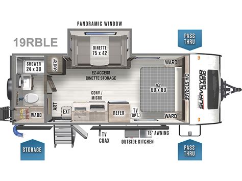 Surveyor Legend 19RBLE Travel Trailers by Forest River - Build & Price