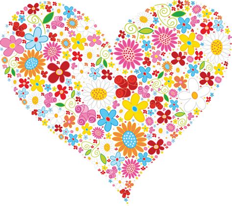 hearts and flowers clipart - Clip Art Library