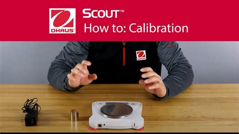 How to: Calibration - OHAUS Scout™ Portable Balances - YouTube