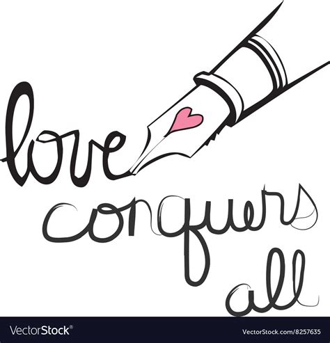 Love Conquers All Royalty Free Vector Image - VectorStock