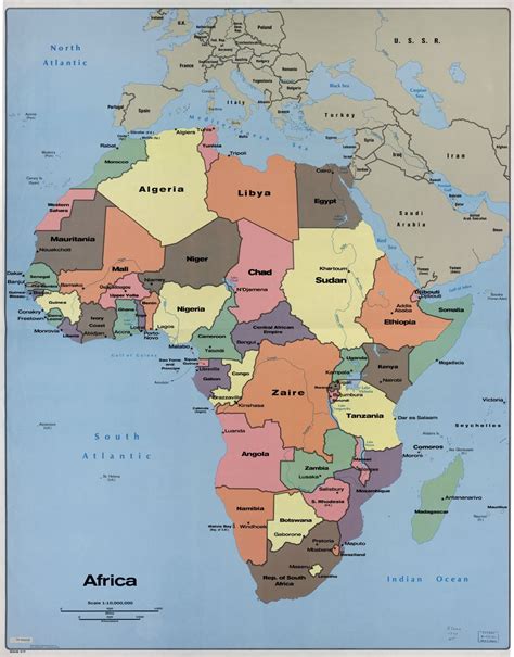Map Of Africa With Cities / Africa map with countries, main cities and capitals - Template ...