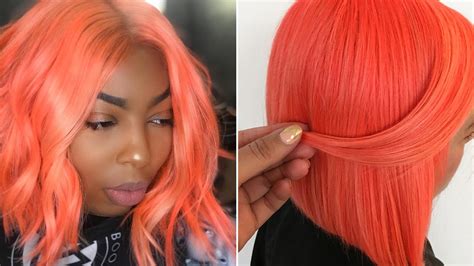 Neon Peach Hair Is Instagram's Biggest Summer Hair-Color Trend | Allure