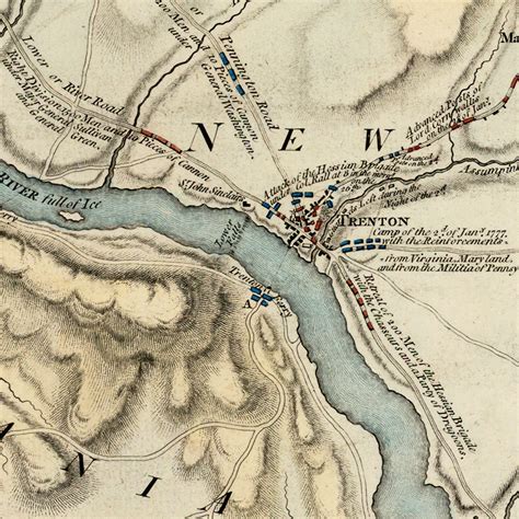 Battle of Trenton, Revolutionary War Map | Battlemaps.us