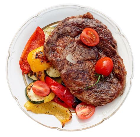 Kobe Beef Ribeye Steak With Vegetables Royalty Free Stock Image - Image: 35272326