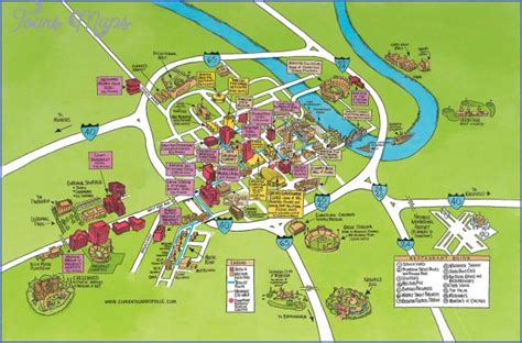 Tennessee Map Tourist Attractions - ToursMaps.com