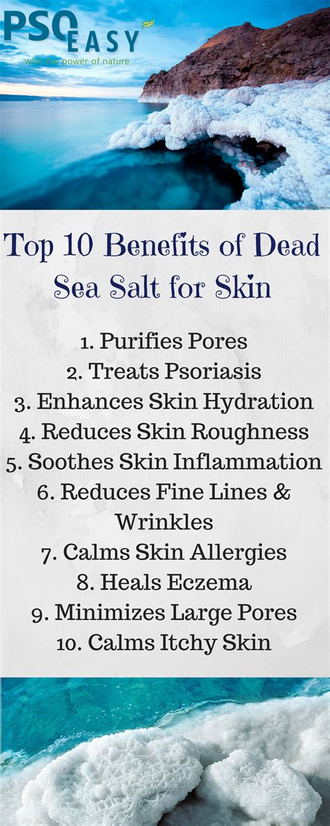 Top 10 Benefits of Dead Sea Salt for Skin Salt Bath Benefits, Skin Benefits, Skin Symptoms ...