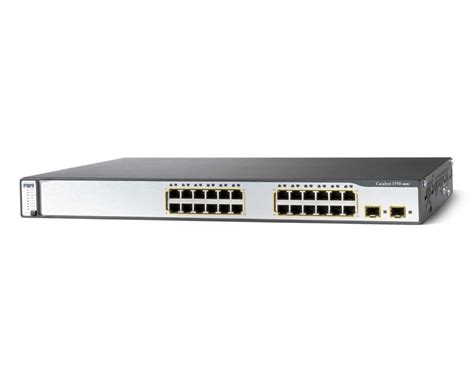 Cisco Catalyst switch 3750 24 10/100 PoE + 2 SFP + IPB