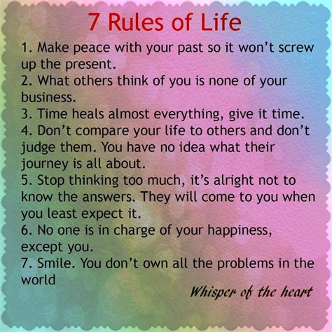 7 Rules Of Life Quote 10 | QuotesBae