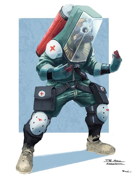 Futuristic TF2 Medic [by http://colorbind.deviantart.com/] | Character design, Sci fi concept ...