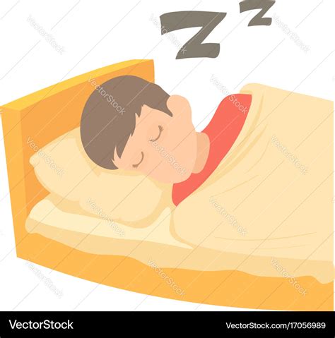 Boy sleeping icon cartoon style Royalty Free Vector Image