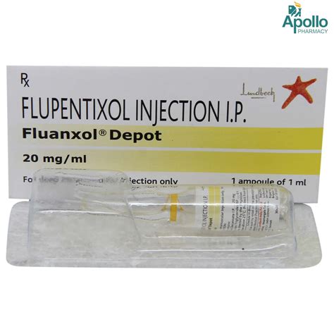 FLUANXOL DEPOT 20MG INJECTION 1ML Price, Uses, Side Effects, Composition - Apollo Pharmacy