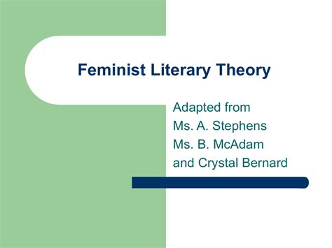 Feminist Theory PPT