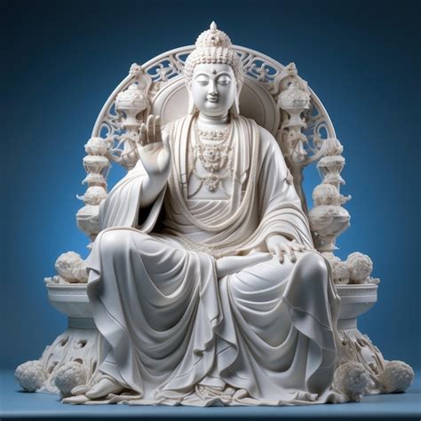 Premium AI Image | Buddha monk religion meditation peace and tranquility