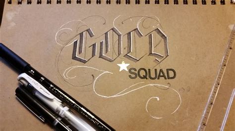 Calligraphy | turned into [GOLD] Squad digital banner art fo… | Flickr
