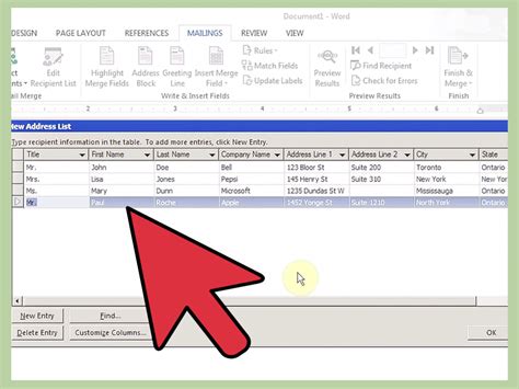 Steps To Do Mail Merge In Ms Word 2010 - Printable Templates Free