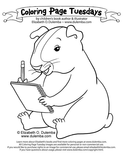 Guinea Pig Coloring Pages - Coloring Home